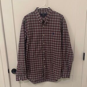 Ralph Lauren Red and Green Plaid Button Down Shirt size XL